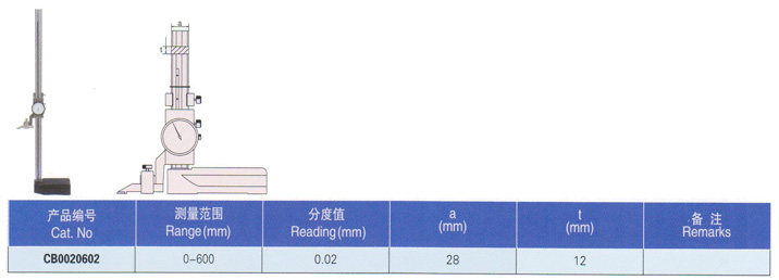 帶表高度卡尺